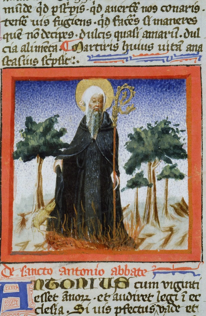 Ms Gen 1111 Page fra Legenda Aurea, Brugge, ca. 1400-10 af Flemish School