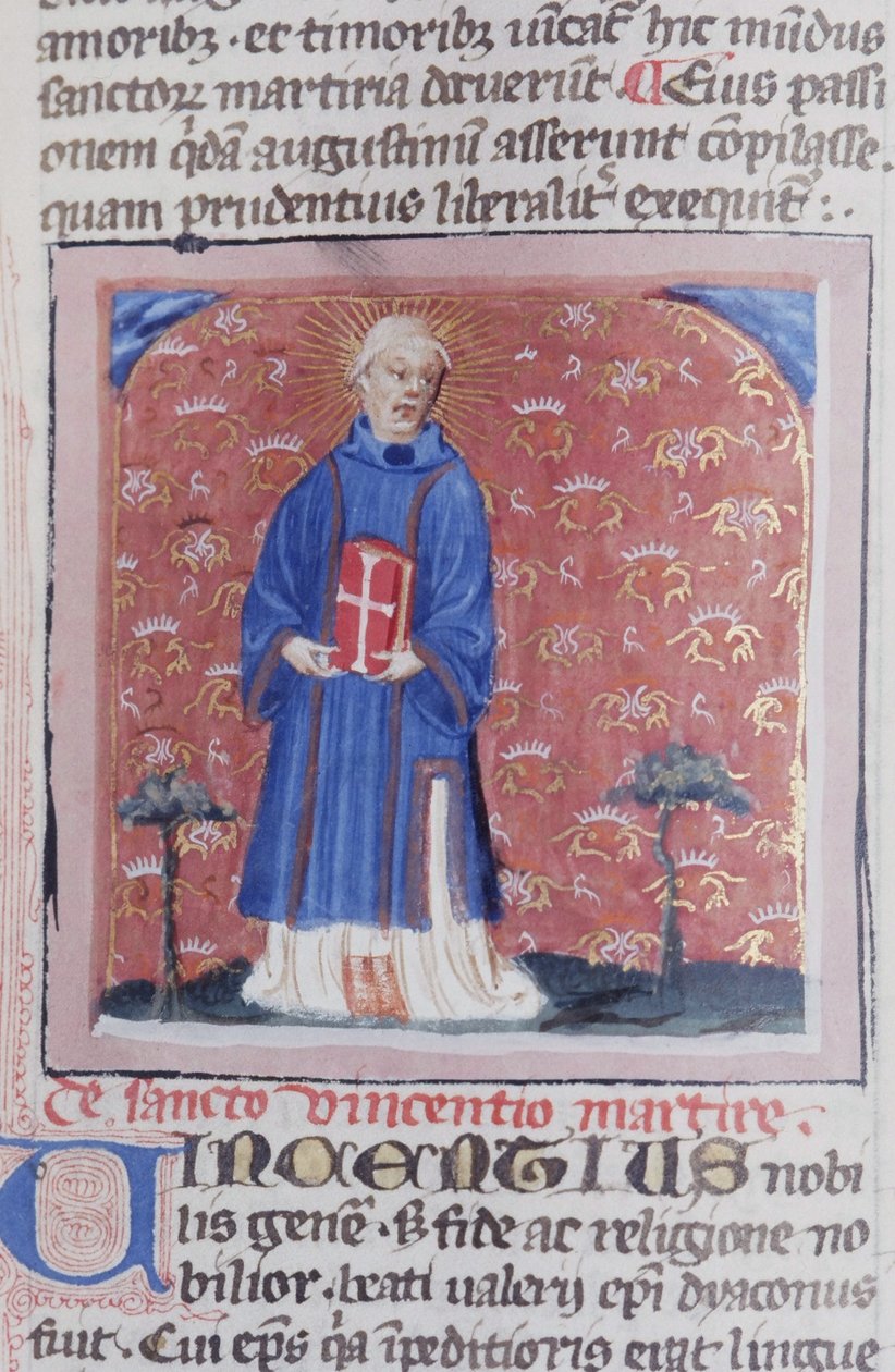 Ms Gen 1111 Page fra Legenda Aurea, Brugge, ca. 1400-10 af Flemish School