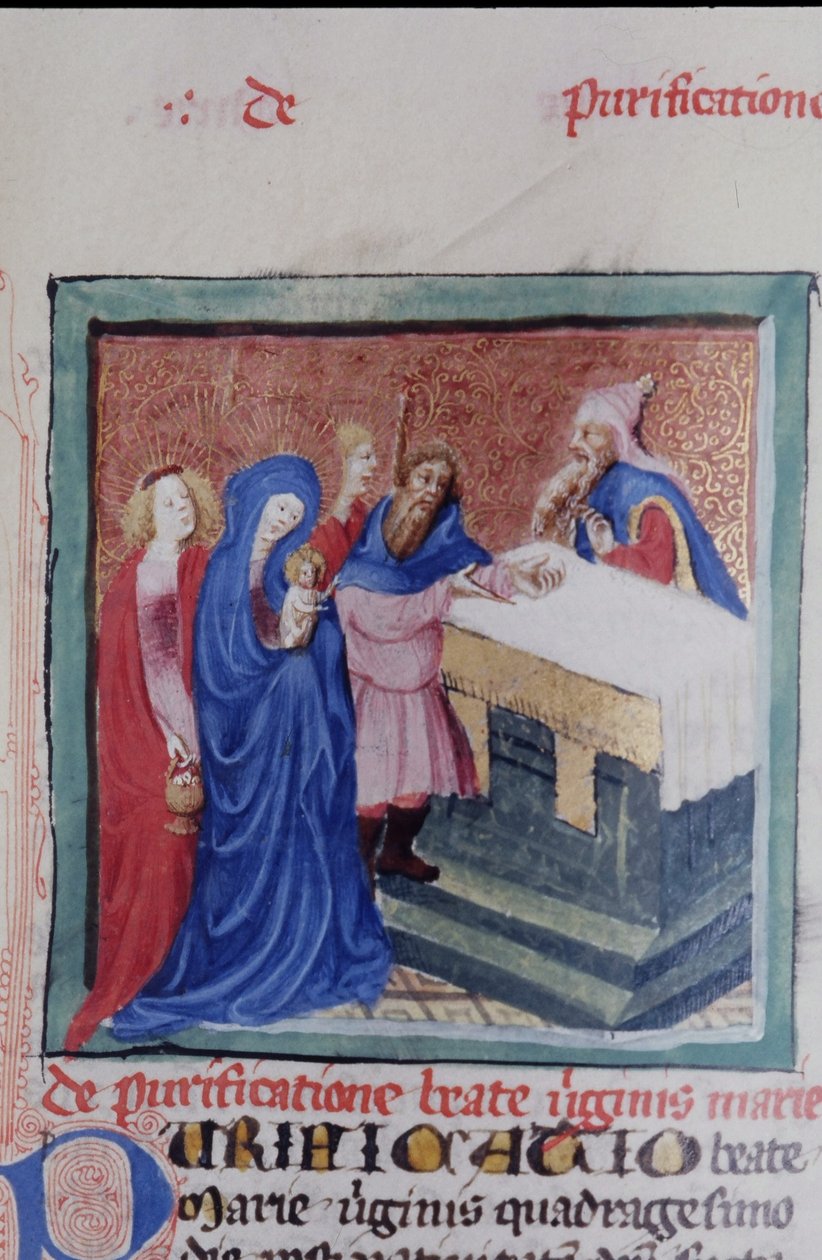 Ms Gen 1111 Page fra Legenda Aurea, Brugge, ca. 1400-10 af Flemish School