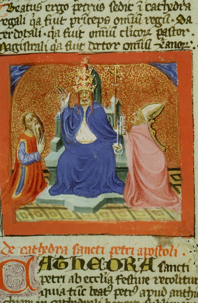 Ms Gen 1111 Page fra Legenda Aurea, Brugge, ca. 1400-10 af Flemish School