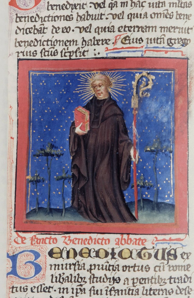 Ms Gen 1111 Page fra Legenda Aurea, Brugge, ca. 1400-10 af Flemish School