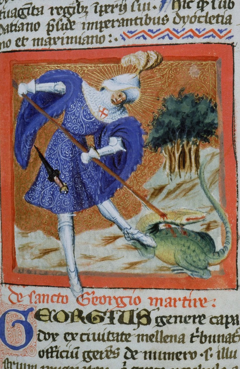Ms Gen 1111 Page fra Legenda Aurea, Brugge, ca. 1400-10 af Flemish School