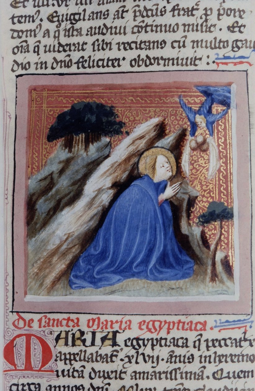 Ms Gen 1111 Page fra Legenda Aurea, Brugge, ca. 1400-10 af Flemish School