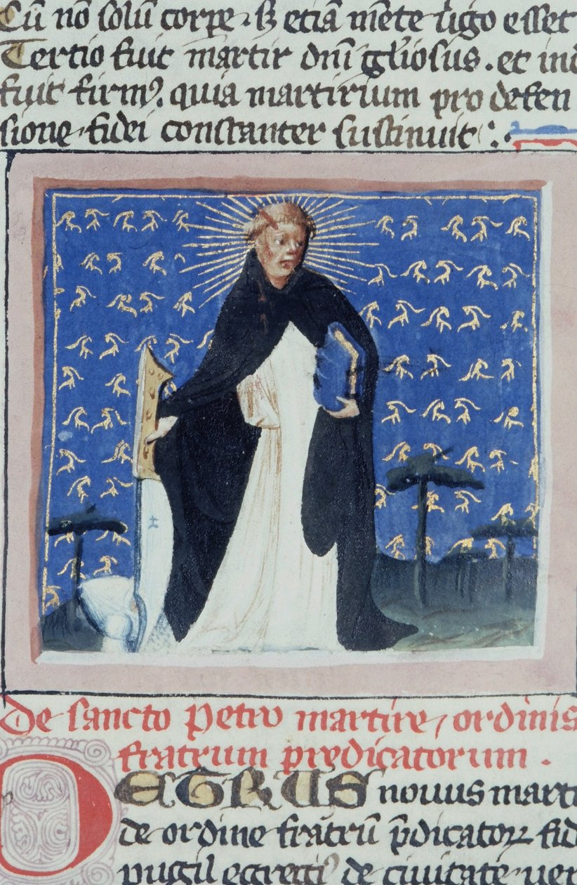 Ms Gen 1111 Page fra Legenda Aurea, Brugge, ca. 1400-10 af Flemish School