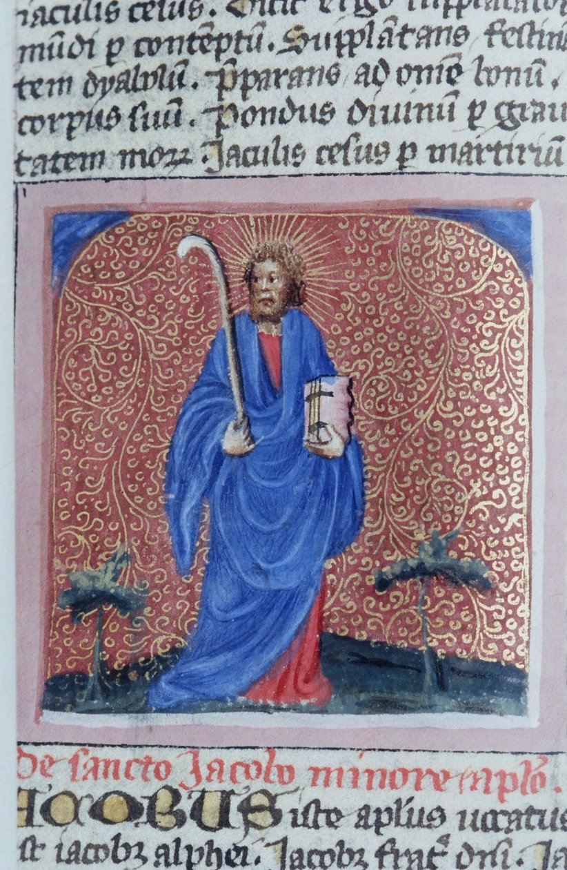 Ms Gen 1111 Page fra Legenda Aurea, Brugge, ca. 1400-10 af Flemish School