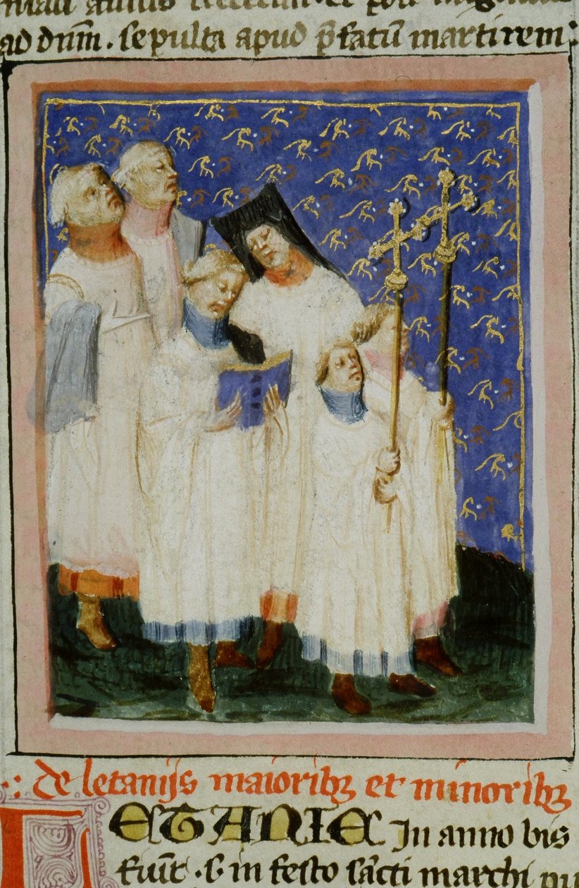 Ms Gen 1111 Page fra Legenda Aurea, Brugge, ca. 1400-10 af Flemish School