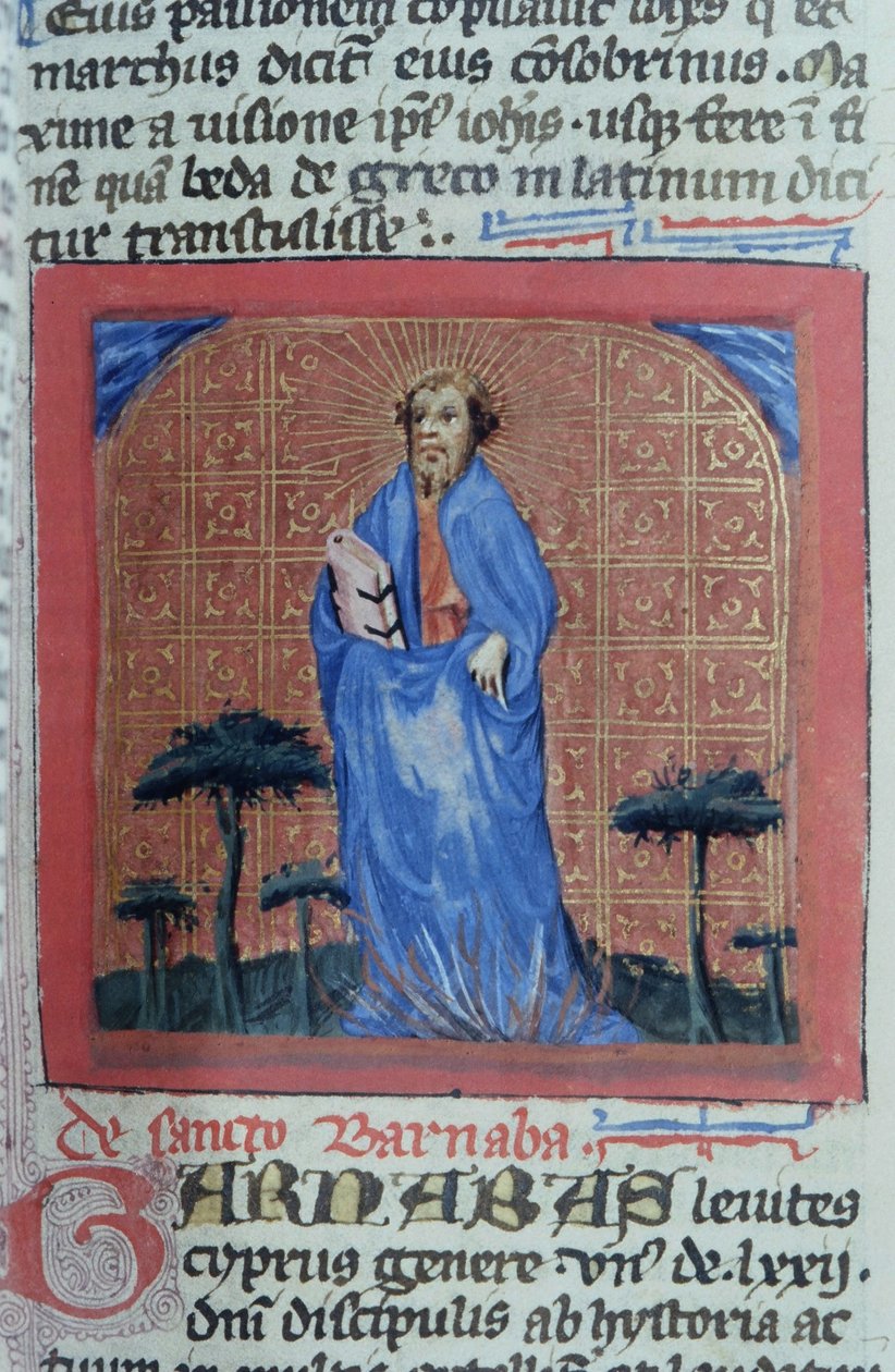 Ms Gen 1111 Page fra Legenda Aurea, Brugge, ca. 1400-10 af Flemish School
