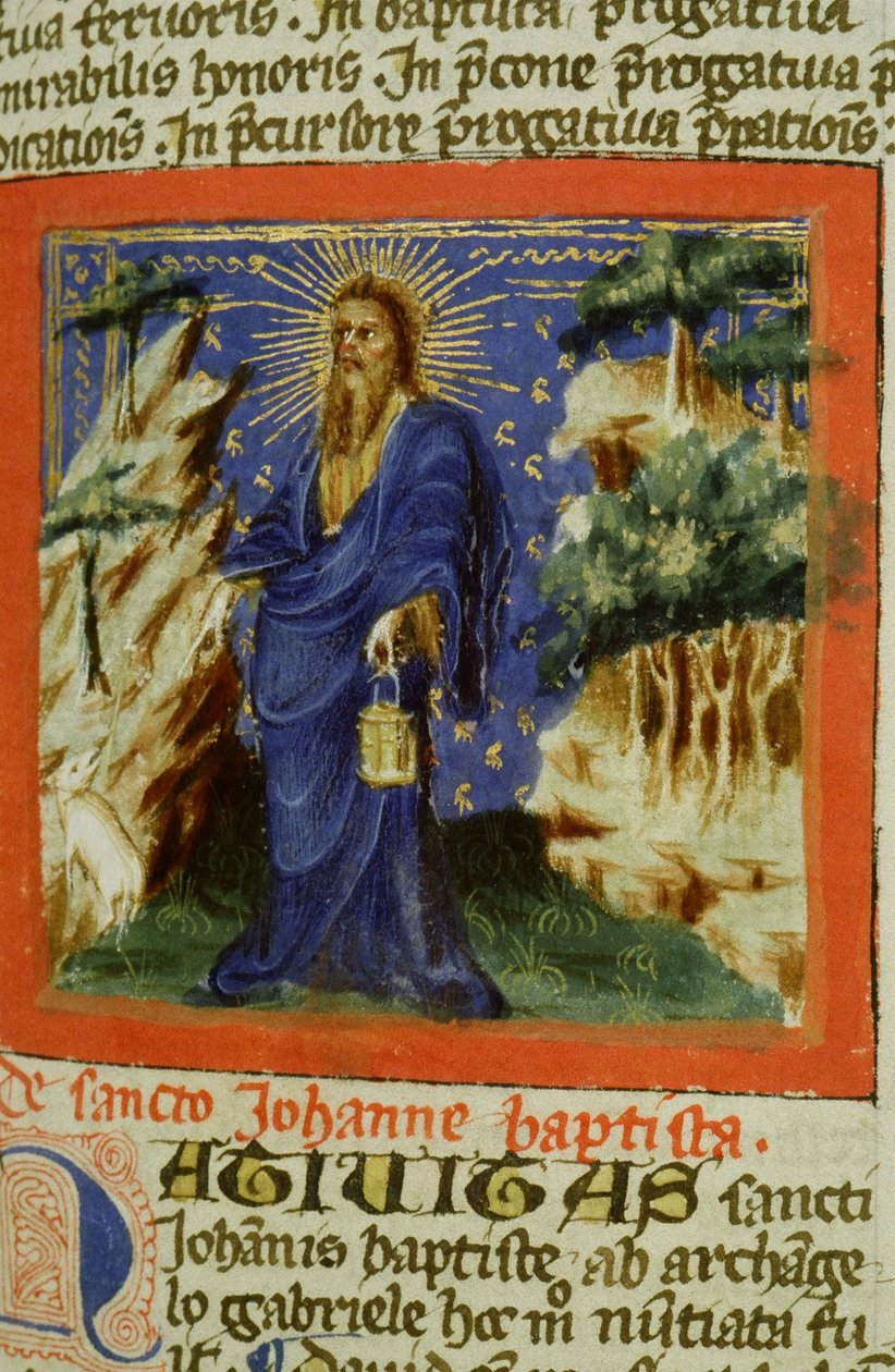 Ms Gen 1111 Page fra Legenda Aurea, Brugge, ca. 1400-10 af Flemish School