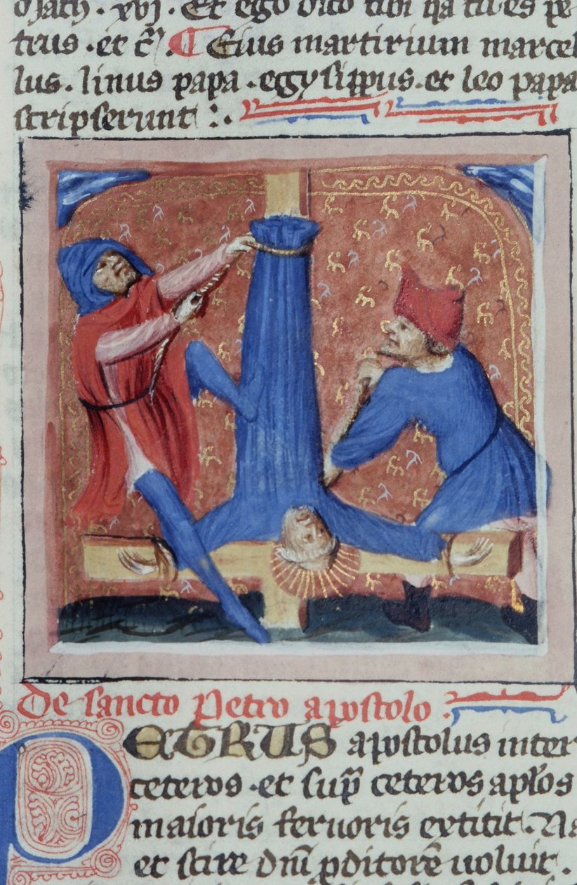 Ms Gen 1111 Page fra Legenda Aurea, Brugge, ca. 1400-10 af Flemish School
