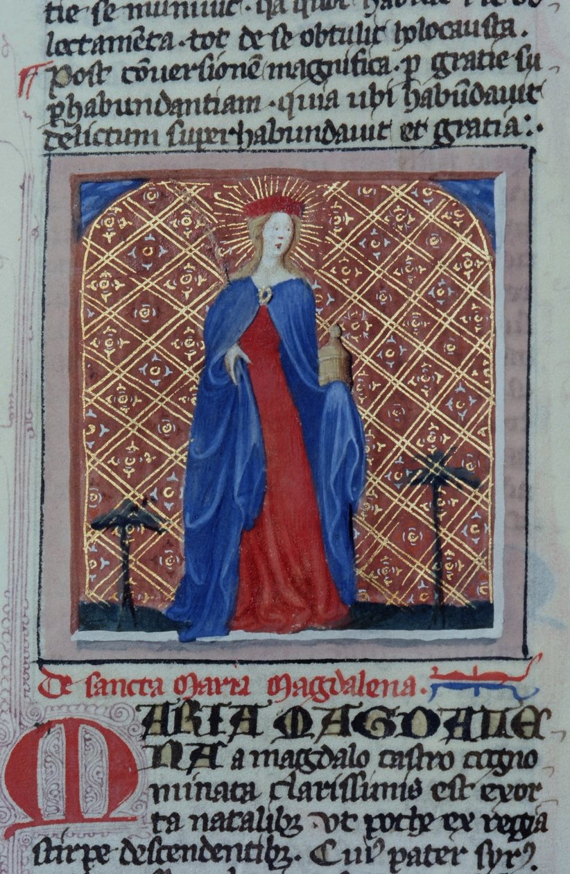 Ms Gen 1111 Page fra Legenda Aurea, Brugge, ca. 1400-10 af Flemish School