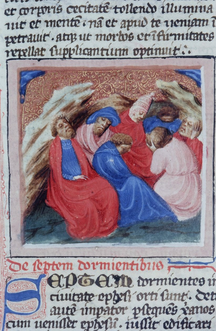 Ms Gen 1111 Page fra Legenda Aurea, Brugge, ca. 1400-10 af Flemish School