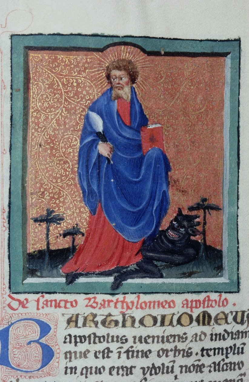Ms Gen 1111 Page fra Legenda Aurea, Brugge, ca. 1400-10 af Flemish School