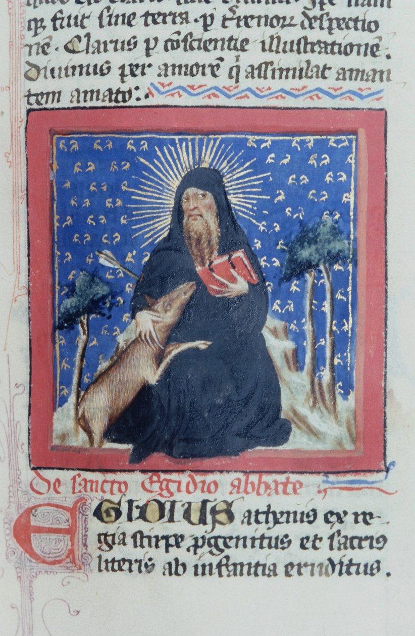 Ms Gen 1111 Page fra Legenda Aurea, Brugge, ca. 1400-10 af Flemish School