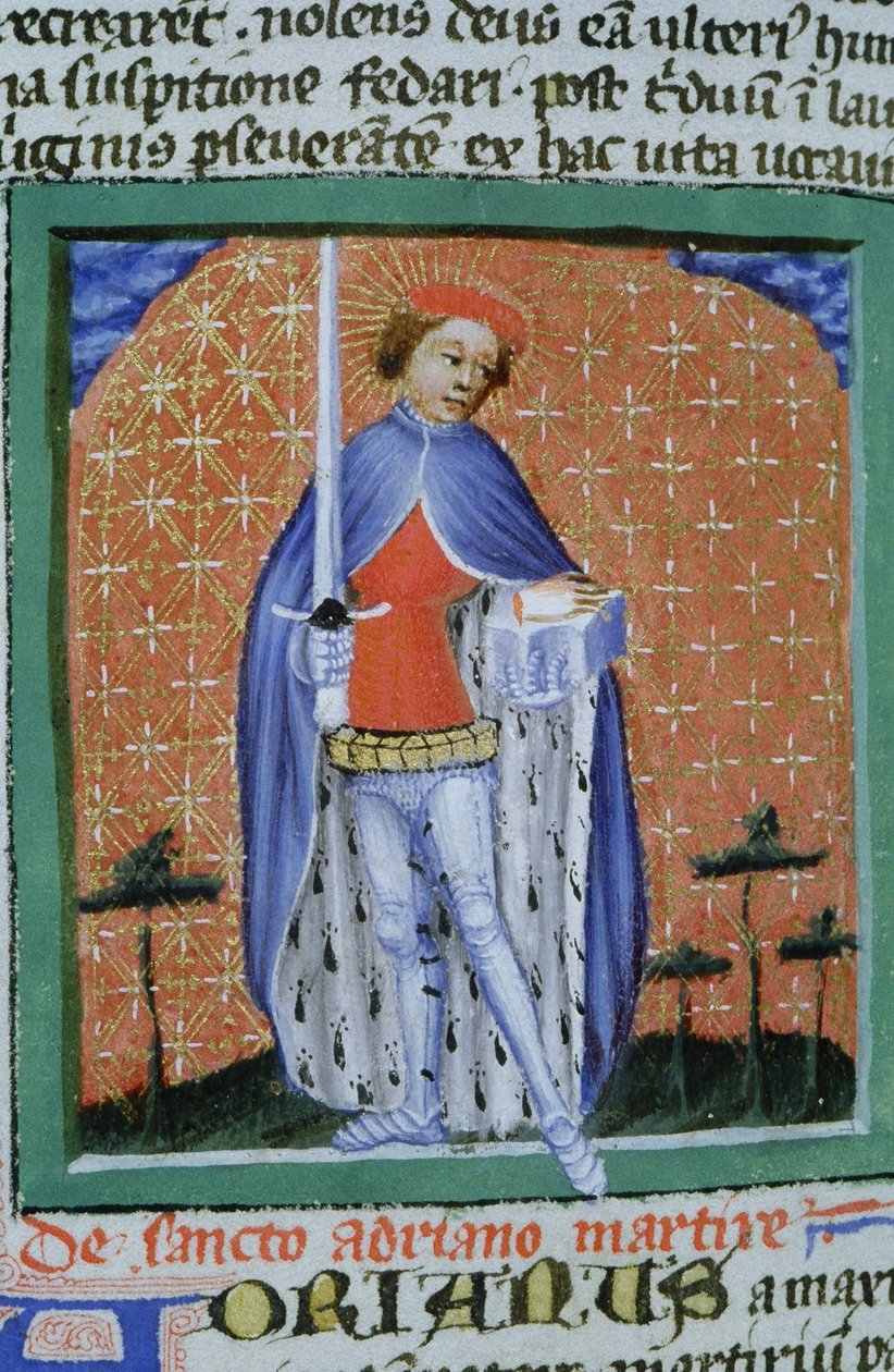 Ms Gen 1111 Page fra Legenda Aurea, Brugge, ca. 1400-10 af Flemish School
