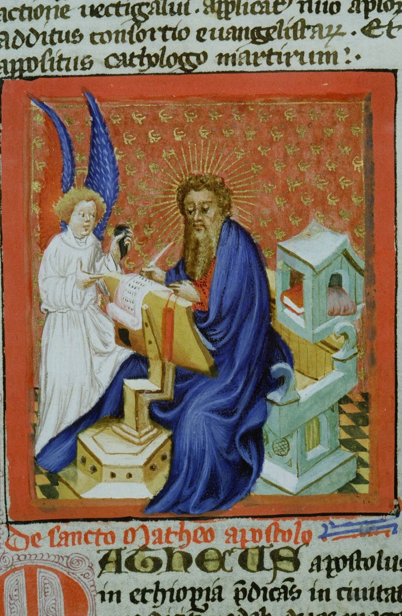 Ms Gen 1111 Page fra Legenda Aurea, Brugge, ca. 1400-10 af Flemish School
