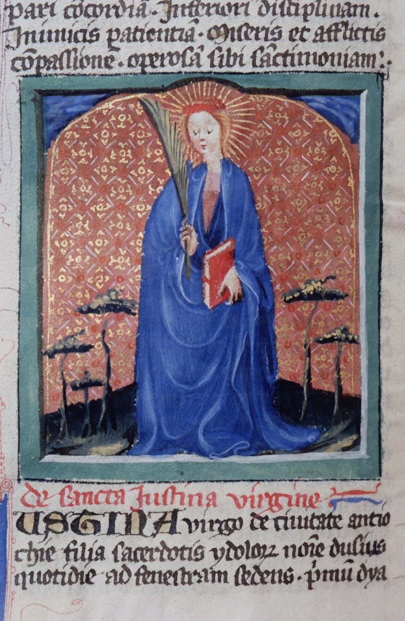 Ms Gen 1111 Page fra Legenda Aurea, Brugge, ca. 1400-10 af Flemish School