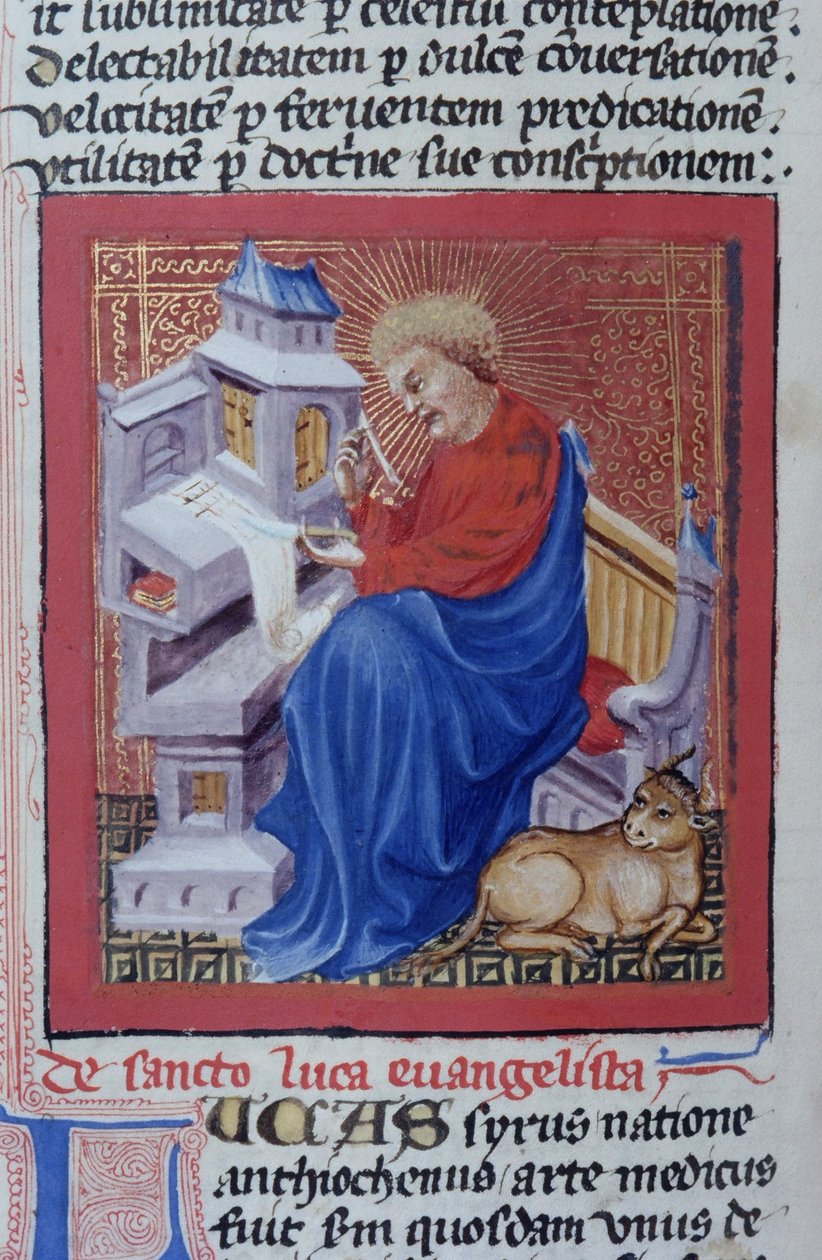 Ms Gen 1111 Page fra Legenda Aurea, Brugge, ca. 1400-10 af Flemish School