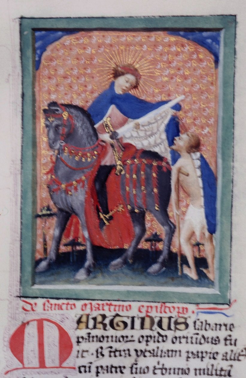 Ms Gen 1111 Page fra Legenda Aurea, Brugge, ca. 1400-10 af Flemish School