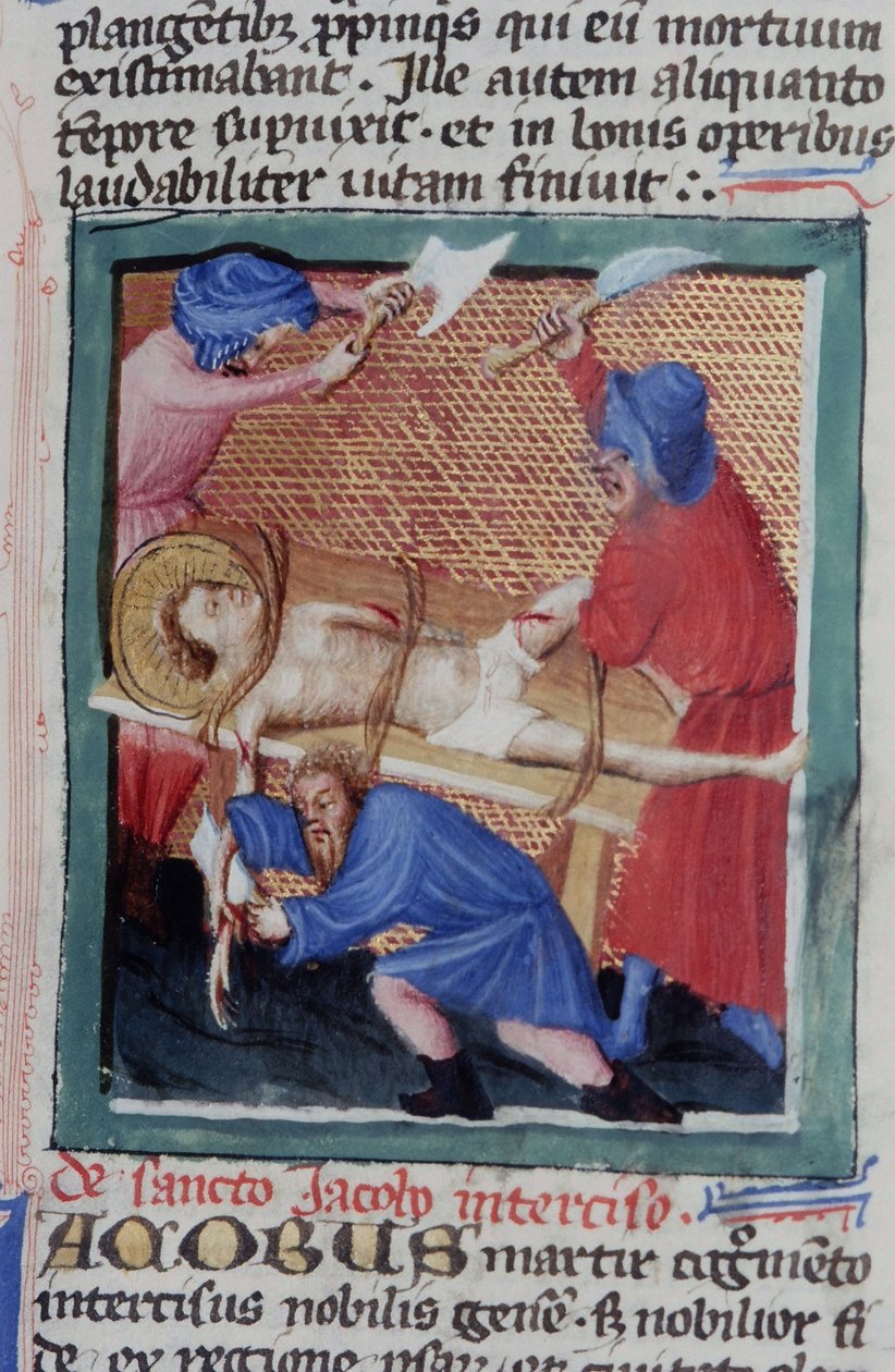 Ms Gen 1111 Page fra Legenda Aurea, Brugge, ca. 1400-10 af Flemish School