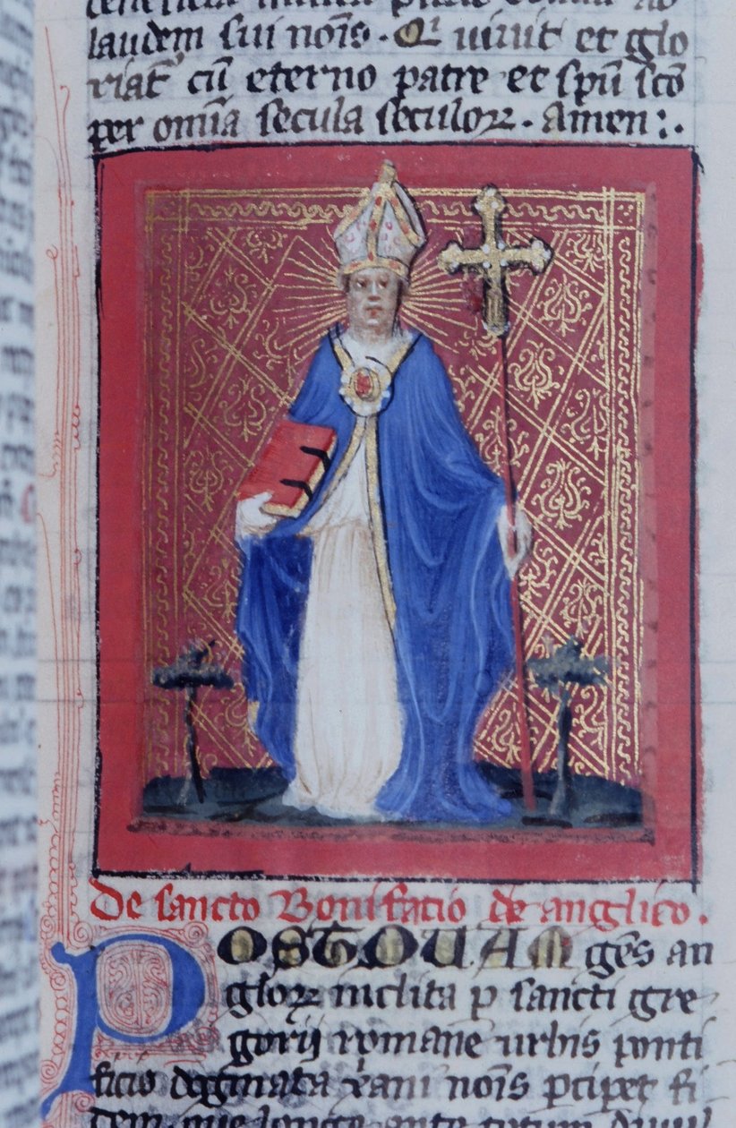 Ms Gen 1111 Page fra Legenda Aurea, Brugge, ca. 1400-10 af Flemish School