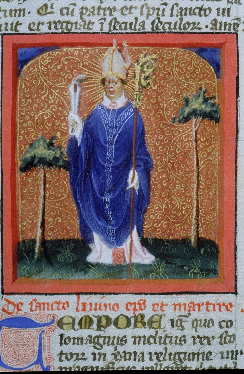 Ms Gen 1111 Page fra Legenda Aurea, Brugge, ca. 1400-10 af Flemish School