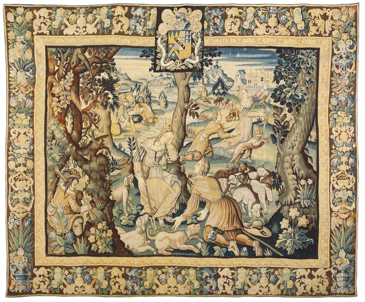 Mytologisk gobelin, 1600-50 af Flemish School