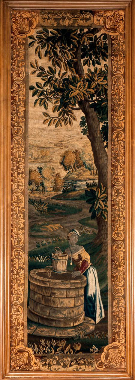 Palads (Eu-slottet). Museet (Louis-Philippe-museet for Eu-slottet). flamsk gobelin. 1700-tallet. af Flemish School