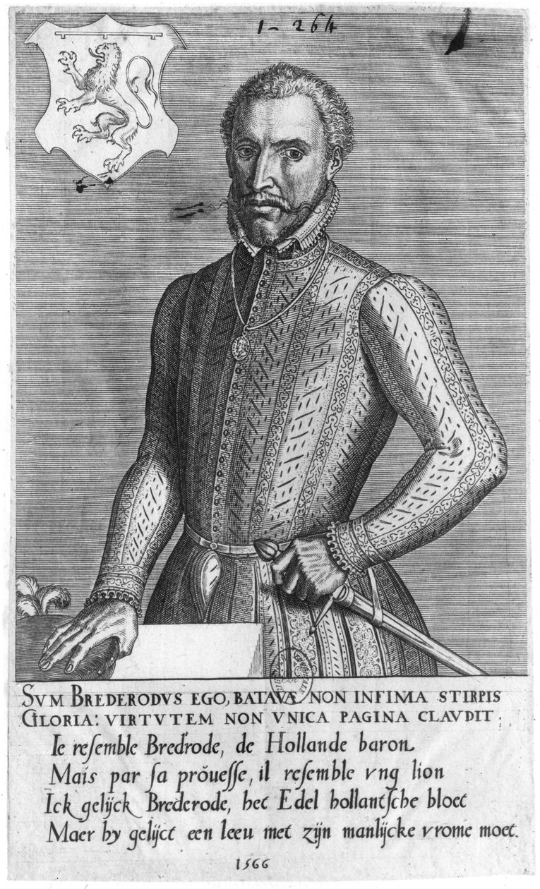 Portræt af grev Henrik af Brederode (1531-68) 1566 af Flemish School