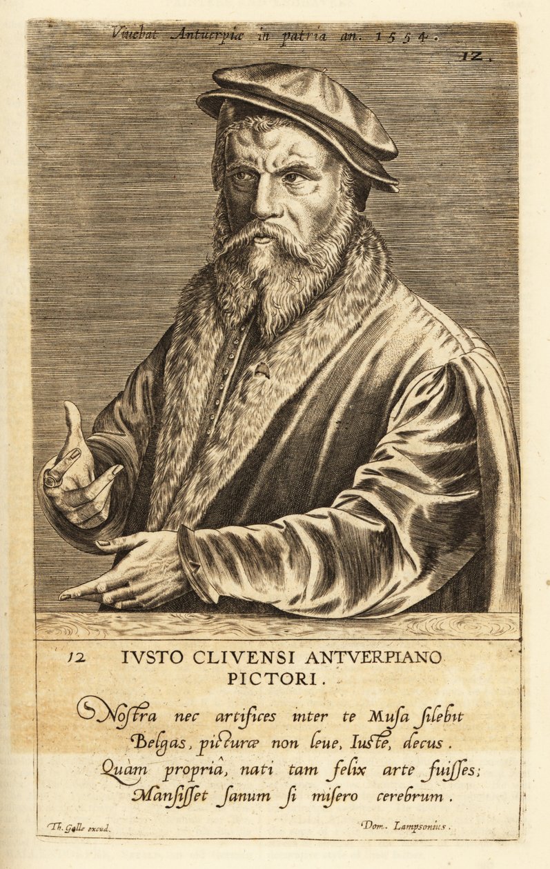 Portræt af Joos van Cleve, flamsk maler aktiv i Antwerpen, ca. 1485-1540 af Flemish School