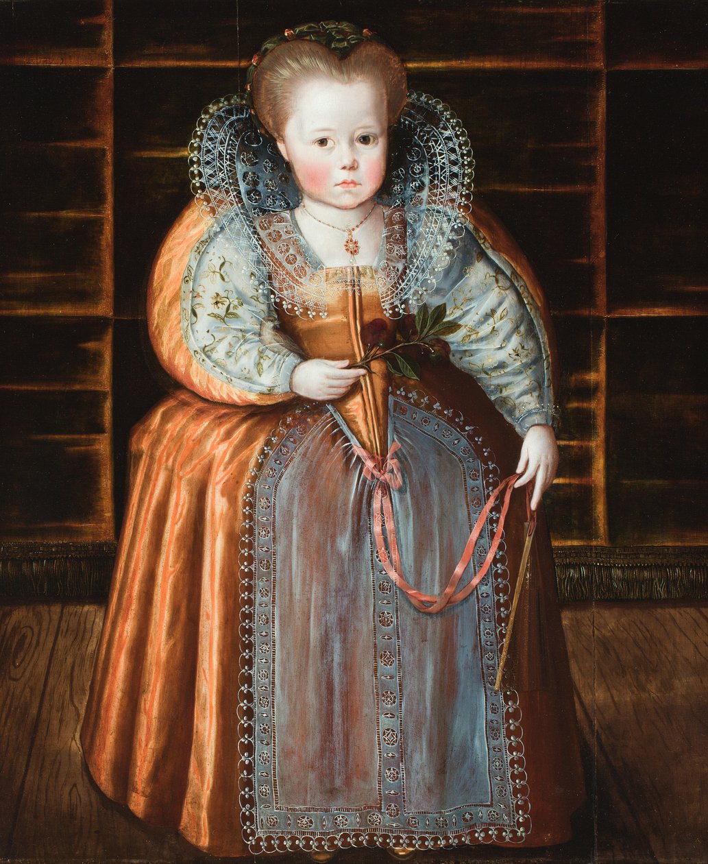Portræt af et barn, der siges at være dronning Elizabeth af Flemish School