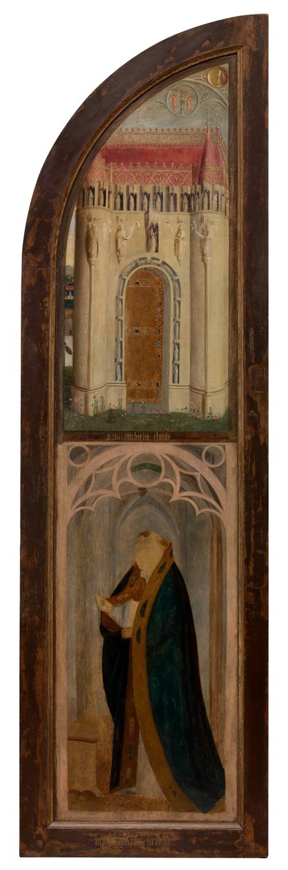 Højre panel af Madonna og Petrus Wijts (olie på panel) af Flemish School