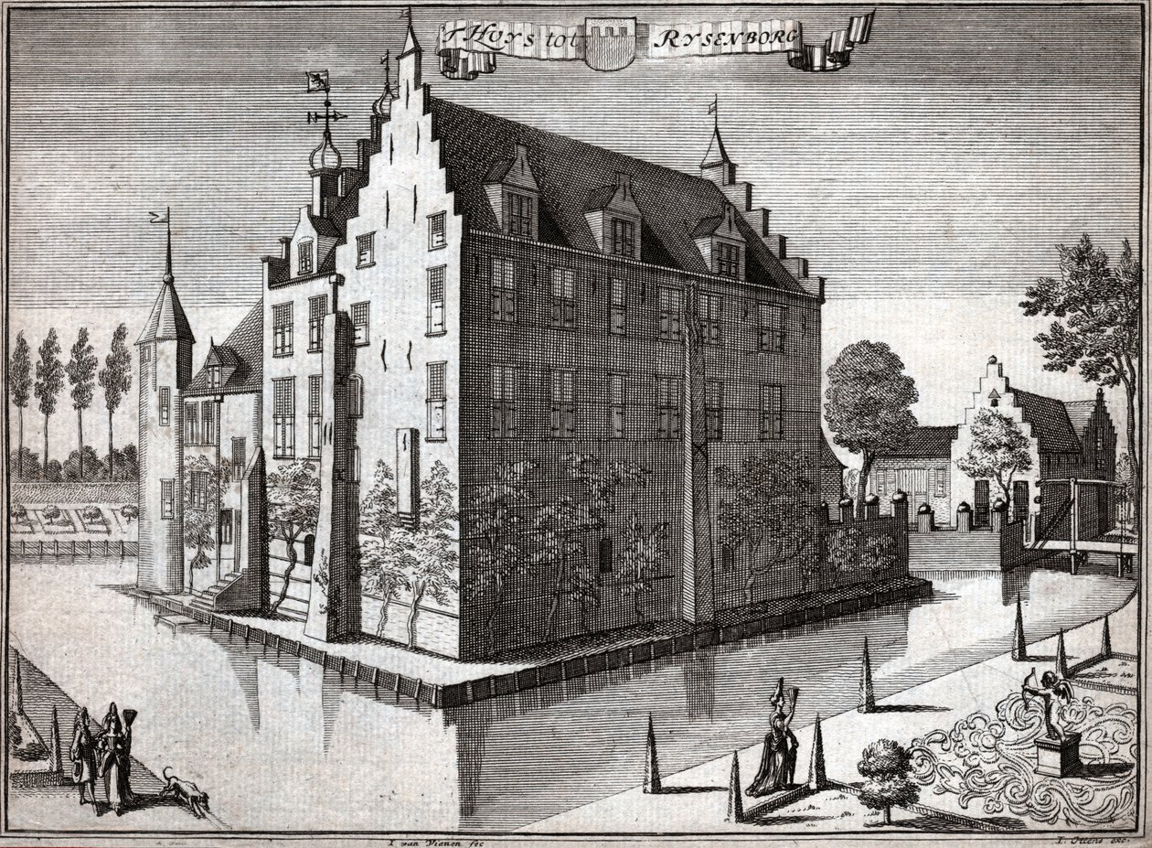Rijsenburg Slot. (gravering af Flemish School