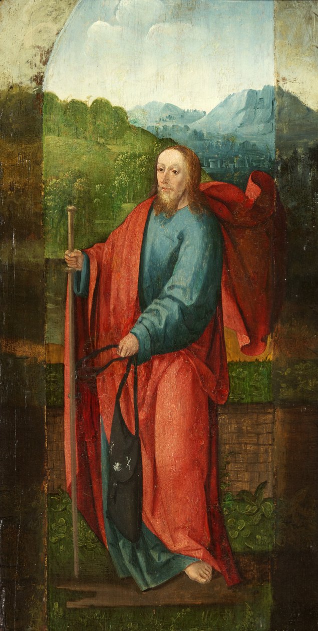 Sankt Andreas og donor, Sankt Jakob [2 paneler] af Flemish School