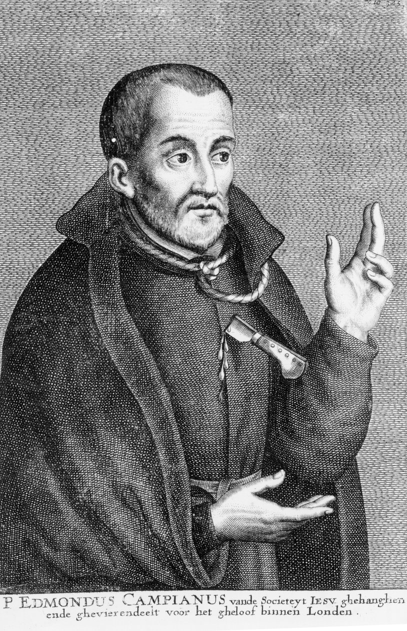 Saint Edmund Campion, fra et tryk lavet af Jacques Neeffs af Flemish School