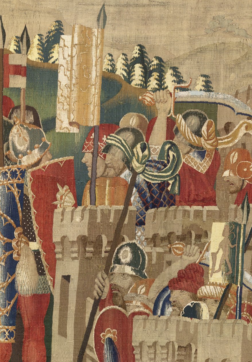 Gobelin, der viser erobringerne af kong Alfonso V af Portugal af Flemish School
