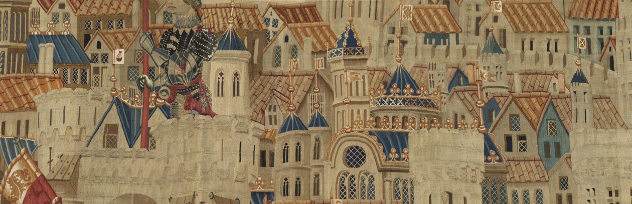 Gobelin, der viser erobringerne af kong Alfonso V af Portugal af Flemish School