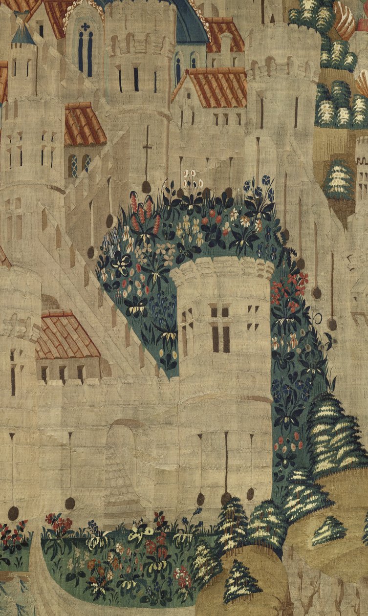 Gobelin, der viser erobringerne af kong Alfonso V af Portugal af Flemish School