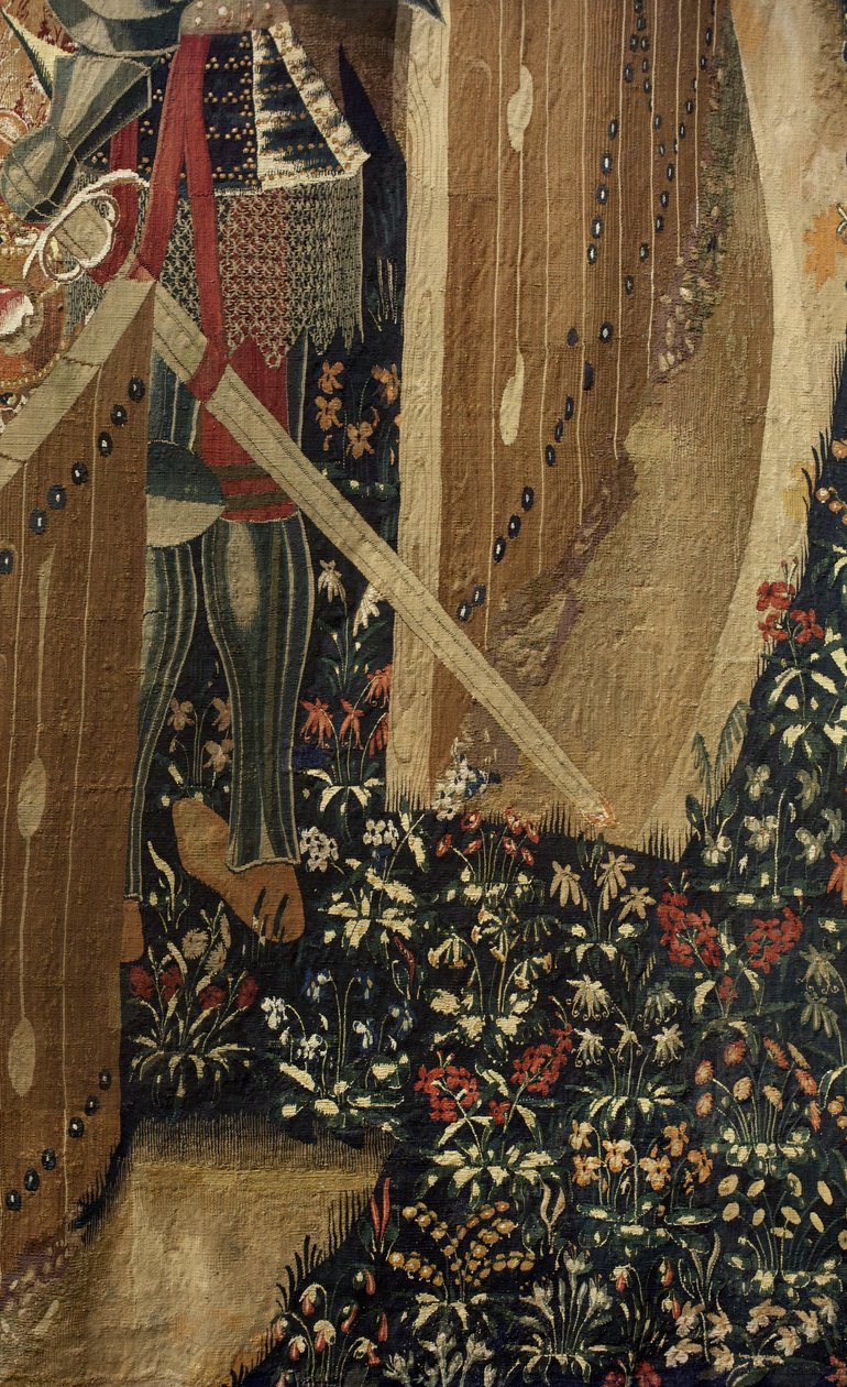Gobelin, der viser erobringerne af kong Alfonso V af Portugal af Flemish School