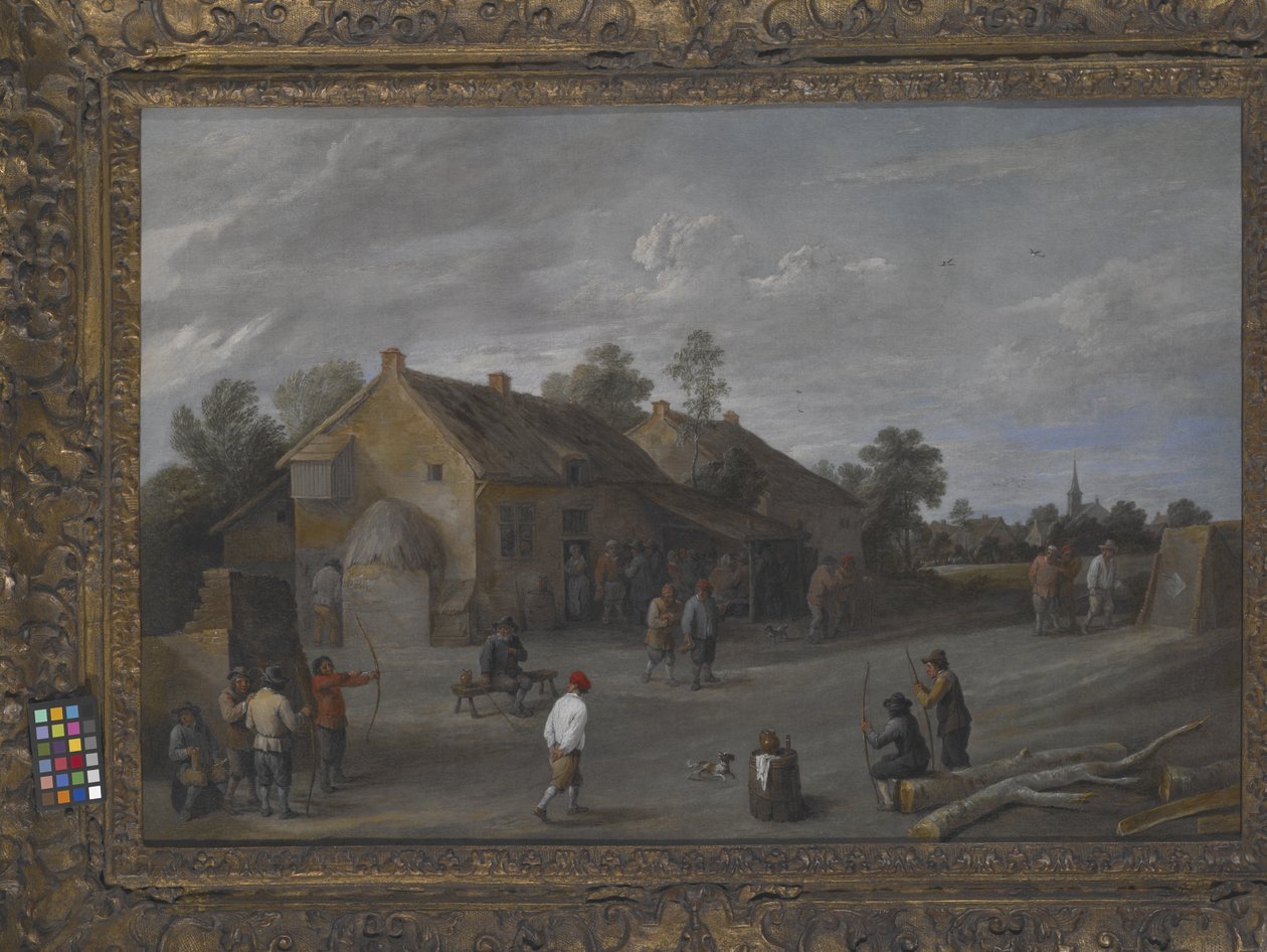 Bueskytterne (olie på lærred) af Flemish School