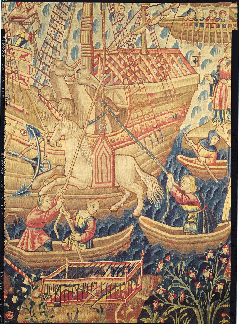Vasco de Gamas ankomst af Flemish School