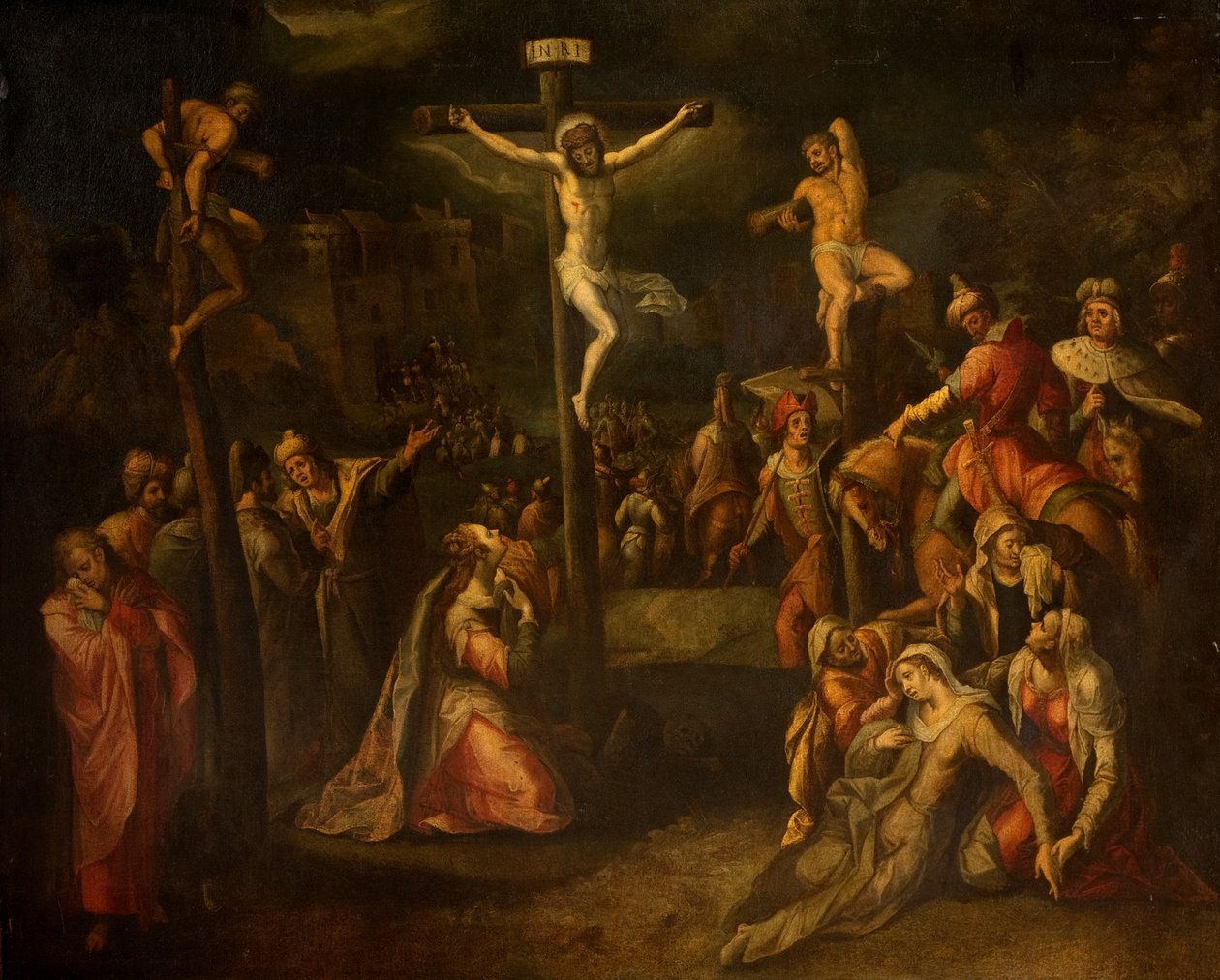 Korsfæstelsen, 1550?-1700 af Flemish School