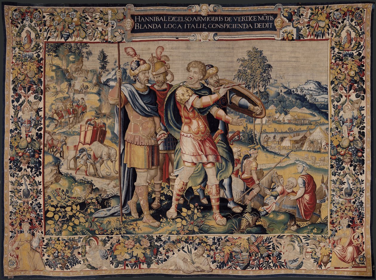 Hannibals historie, ca. 1570 (tæppe) af Flemish School