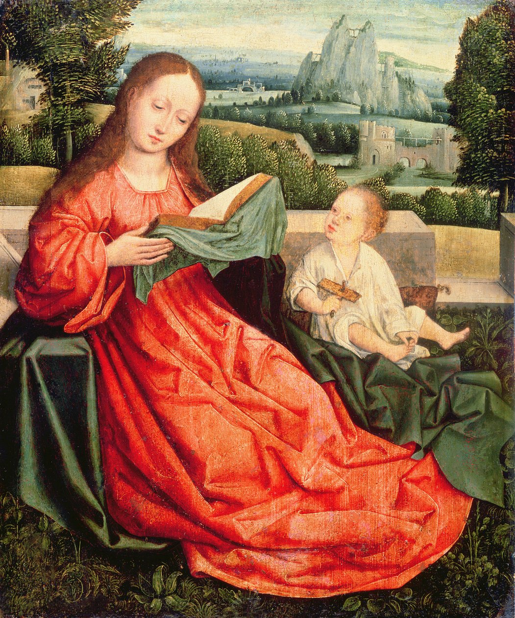 Madonnaen og barnet af Flemish School
