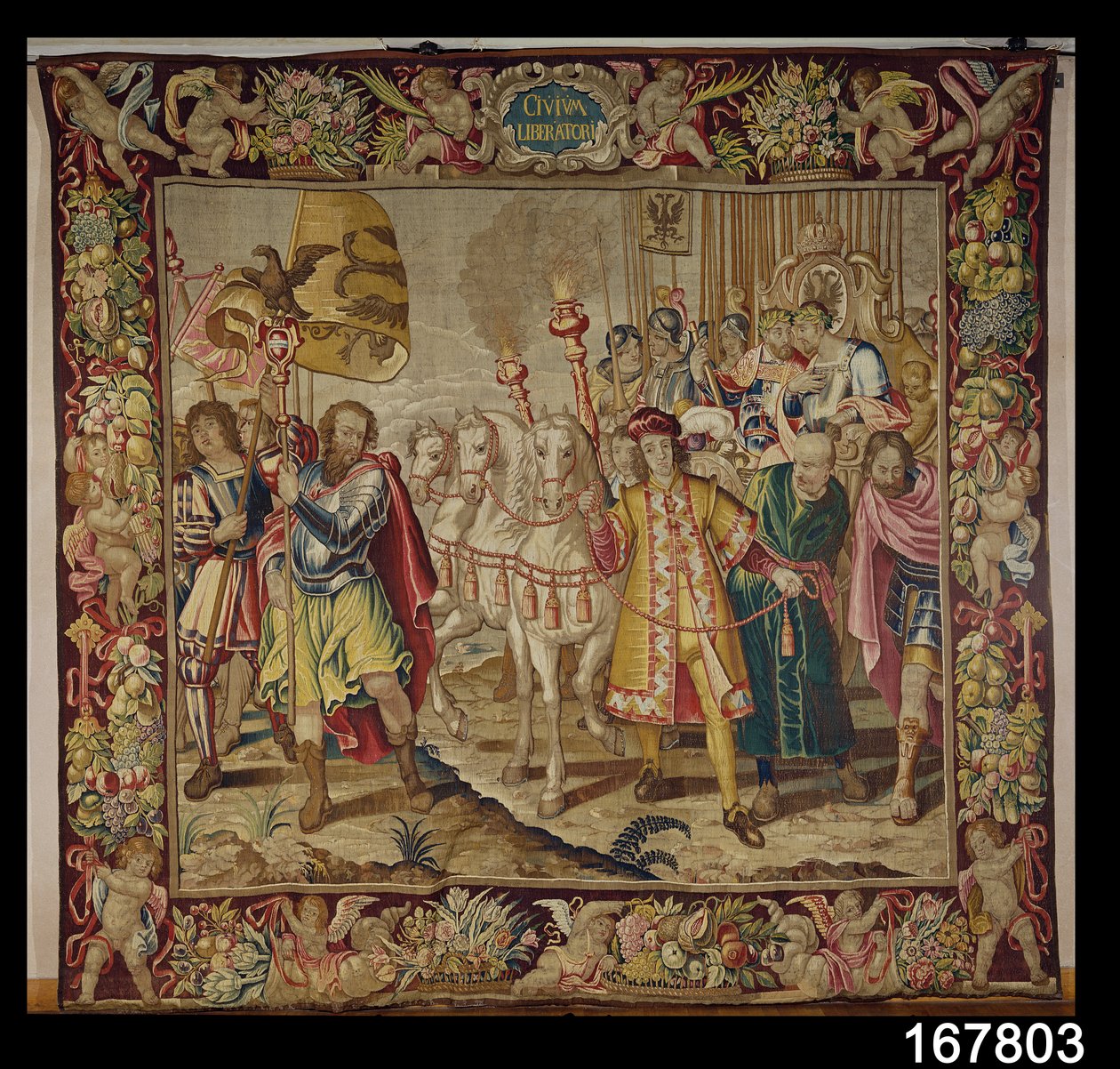The Triumph of Charles V (1500-58) fra The Tapestry of Charles Quint, c.1630-40 af Flemish School