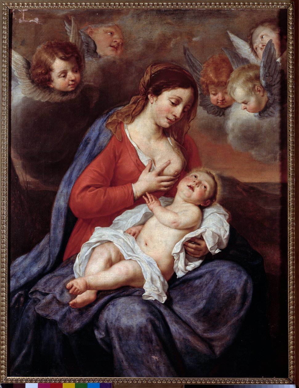 Jomfru med barn (maleri af Flemish School
