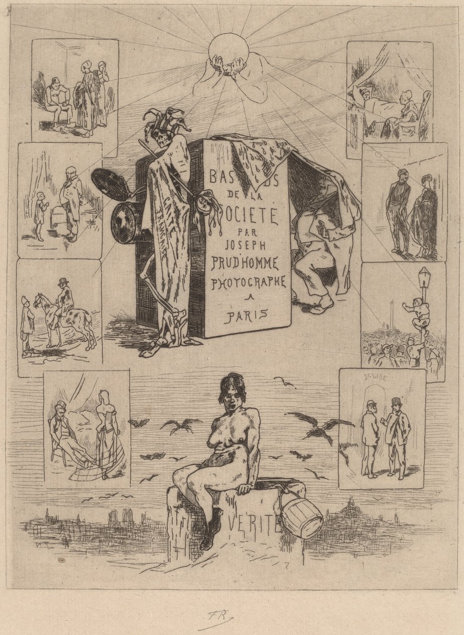 Frontispice: Samfundets Dregs (Les bas-fonds de la societe) af Félicien Rops