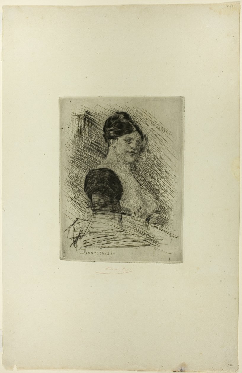 Middelklassen af Félicien Rops