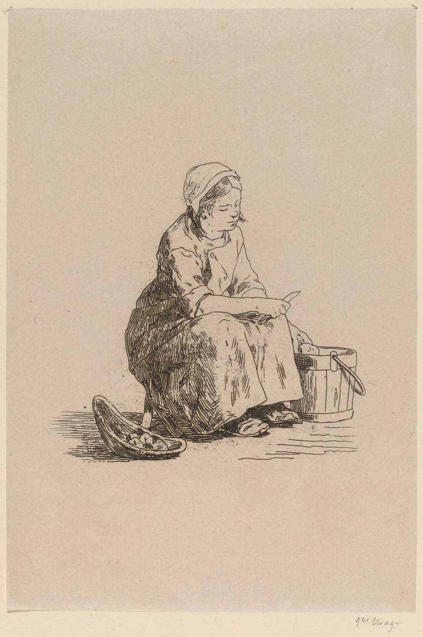 Den lille kartoffelskræller af Félicien Rops