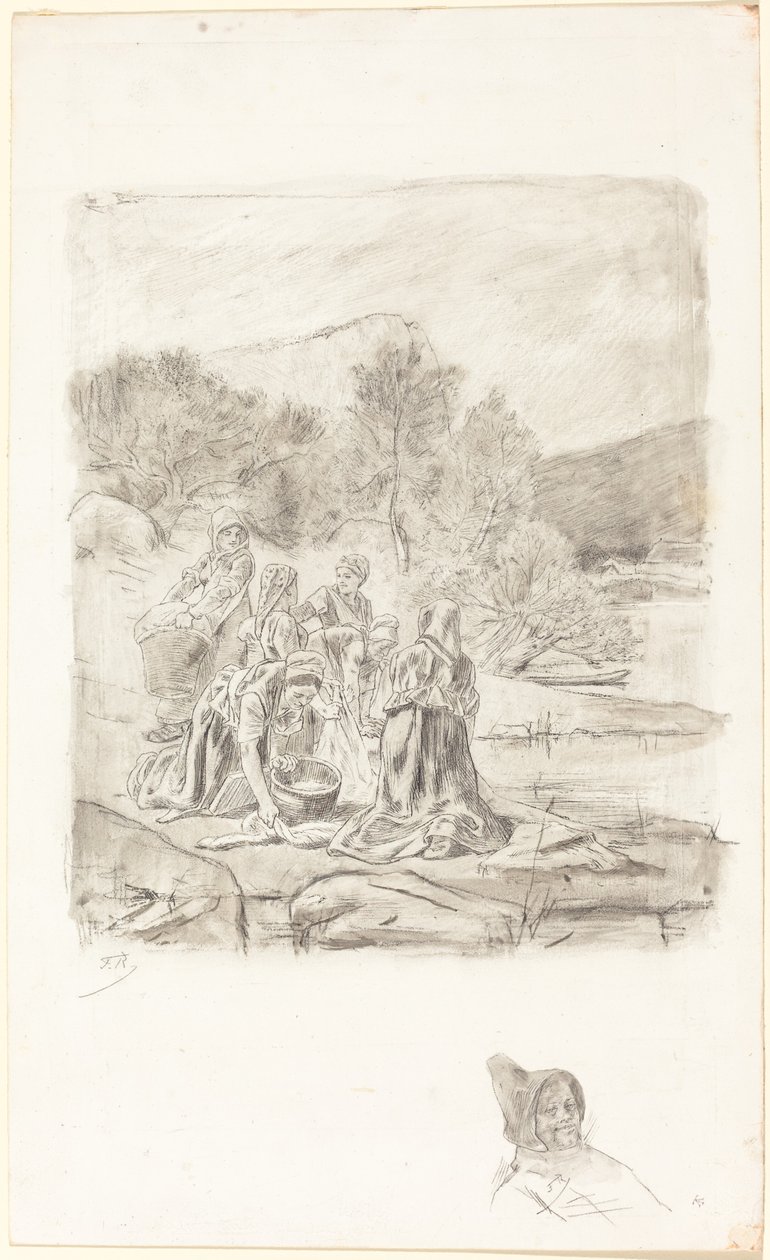 Vaskekvinder af Félicien Rops