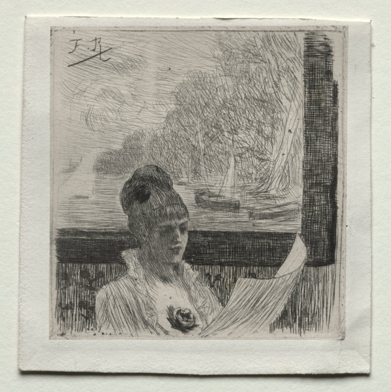 Ung kvinde af Félicien Rops